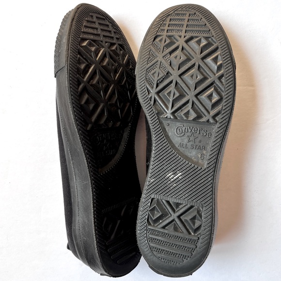 Women’s Converse All Star Chuck Taylor Black Low Top Size 8 Men’s Size 6 - Picture 8 of 9